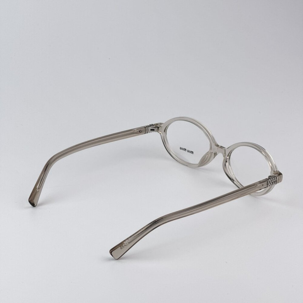 Miu Miu MU01XV 12U1O1 BRAND NEW Eyeglasses  Hemp Trasparent Oval Unisex - Picture 7 of 10
